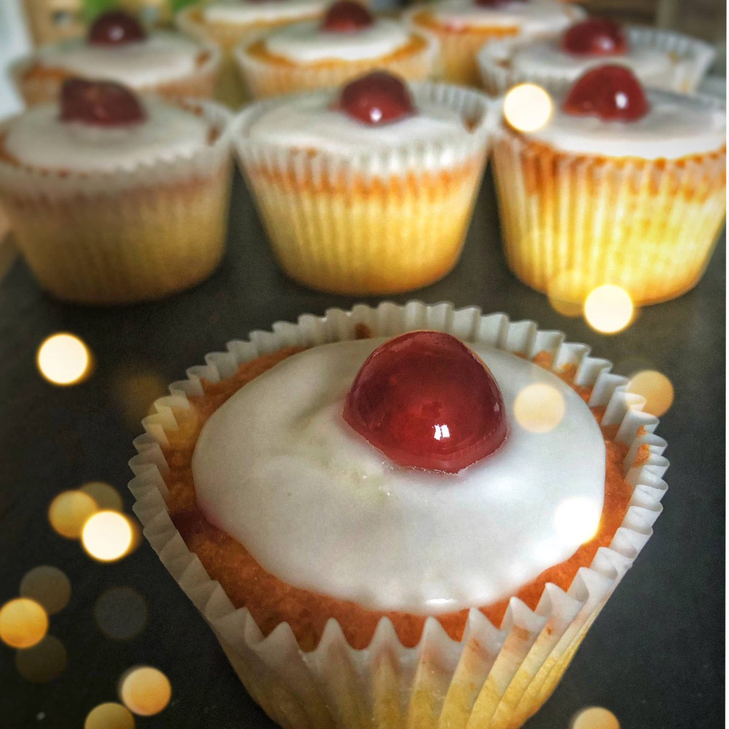 Delicious and Simple Cherry Bakewell Cupcakes Recipe