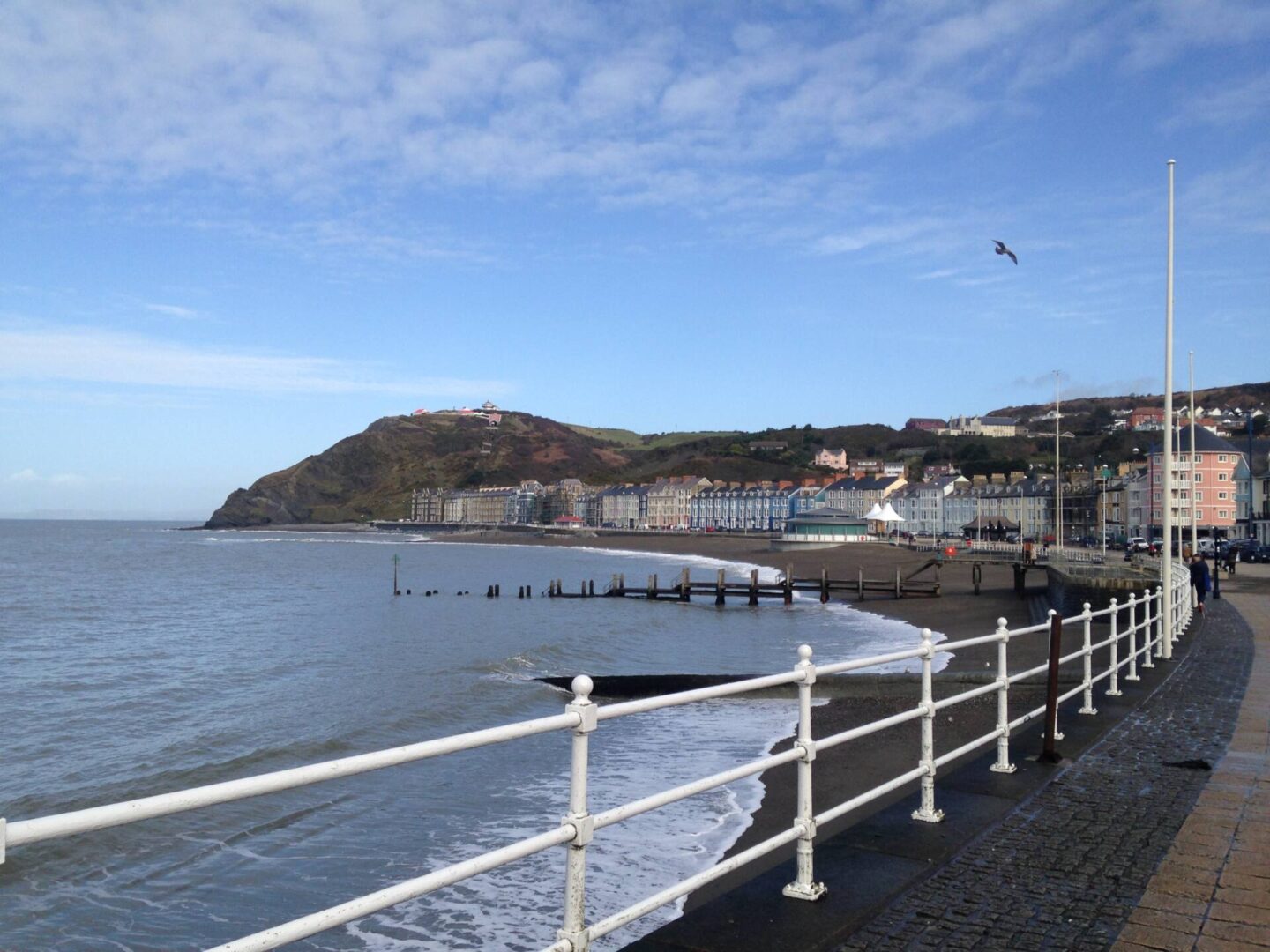 a view of Aberystwyth promenade